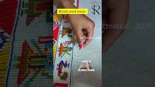 New design in khatli work toran ✨️Dmfororders, customisation,toran size 46 inch #srcreation