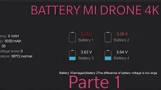 Como recuperar Bateria do Xiaomi Mi Drone 4k - Parte 1  #FJRDRONESTUDIO