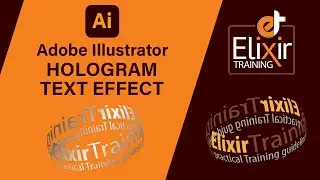 How to apply Hologram Text Effects with using of Adobe Illustrator