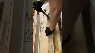 Taking out some nails from freshly broken down pallet wood!