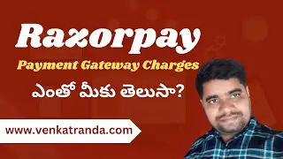 Razorpay Payment Gateway Charges Telugu