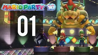 Mario Party 10 - Gameplay Walkthrough Part 1 - Bowser Party (Wii U)