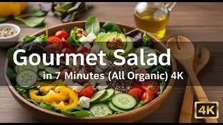 Gourmet Salad In 7 Minutes | All Organic 4K