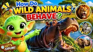 Animal Behaviour for Kids|Learn How Animals Act|Kids Learning Video! animals in action! kidzygarden 