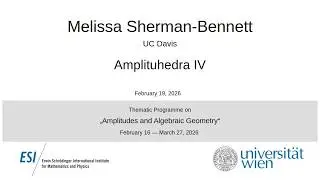 Melissa Sherman-Bennett - Amplituhedra IV - Techniques for higher m