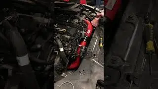 Installing the Injen charge pipe for a Toyota MK5 Supra