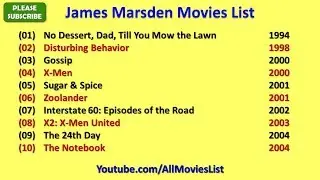 James Marsden Movies List