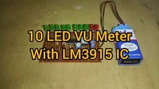 LED VU Meter Circuit for Professional Amplifier with LM3915 IC#amplifier