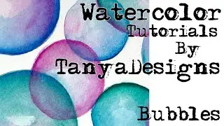 Watercolor Bubbles for Beginners, Easy watercolor Tutorials