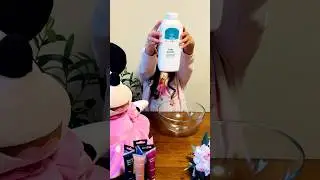 How to Make Play Dough with Baby Powder !!!! (Part 1)