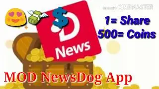 Moded NewsDog App - One Share 5000 Coins - With Proof