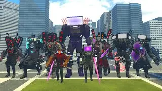 EVOLUTION OF NEW CINEMA TITAN ,FUTURE TV MAN TITAN VS SKIBIDI TOILET BUTCHER ,ASTRO In Garry's Mod!