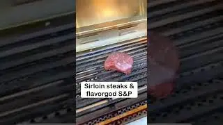 Sirloin Steaks using my #Flavorgod Himalayan Salt and Pink Peppercorn Seasoning!👏 #food #recipe