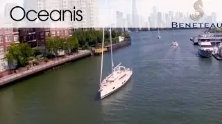 Oceanis 55 Sailboat by Beneteau - Sailing on the Hudson River