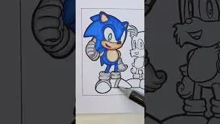 SONIC COLORING PAGES | HOW TO COLORING SONIC | SPEED COLORING