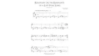 Rhapsody on the Remnants of a Lost-Folk song - for solo harp