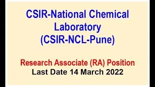 CSIR-National Chemical Laboratory (NCL Pune)