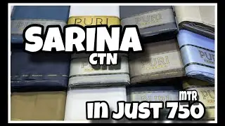 PURI SARINA Cotton Fabric | Stiff Finish | Premium Quality | 750 per Meter