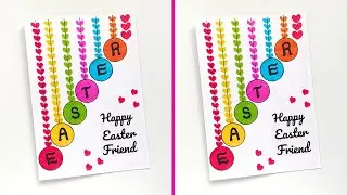 Easter Card | Easy and Cute Easter Card Idea | How to make Easy Easter Greeting Card