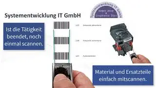Zeit- und Materialerfassung mit dem Mini Barcode Scanner OPN-2001. Genial einfach, einfach genial.