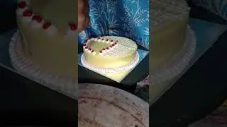 Pineapple cake flavor recipe 1kgcake hai new design idea #cake #longvideo 