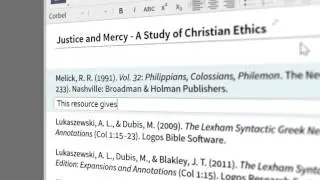 How to create an automatic bibliography with Logos Bible Software