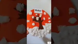 Four Seasons Art and Craft video #shorts #viral #crafts #season #summer #winter #autumn#spring#views