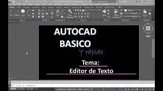 Autocad  edici&oacute;n de textos multil&iacute;nea y Lineal .