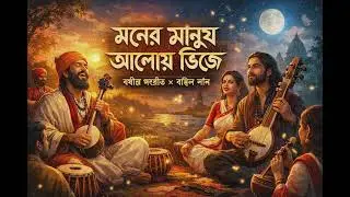 মনের মানুষ আলোয় ভিজে | Rabindra Sangeet &times; Baul Fusion | Bengali Spiritual Song 2026