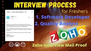 Zoho Interview Process for Freshers | Beginners Codings