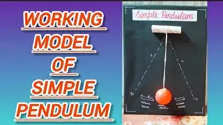 Working model of simple pendulum #scienceproject 