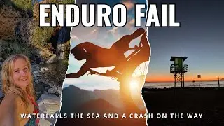 Coastal Enduro Gone Wrong in Spain! From Waterfalls to the Sea & a Crash | Powly&rsquo;s Wild Adventures