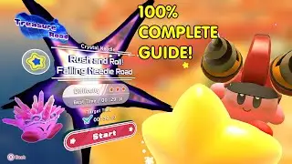 Kirby And The Forgotten Land | Originull Wasteland Crystal Needle Treasure Guide! | No Commentary!