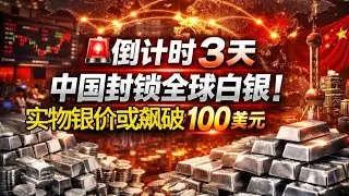 🚨倒计时 3 天：中国封锁全球白银！实物银价或飙破 100 美元.                                    #黄金 #白银 #避险资产 #大宗商品 #贵金属 #资产重配