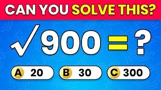 🔥 50 Harder Math Quiz Questions | Advanced Mental Math Challenge 🧠