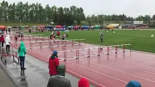 2019 Alberta High School Track & Field Provincials 80mH Heat (Lane 5)
