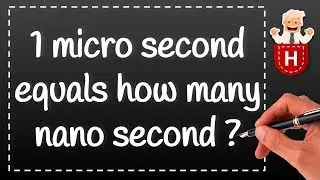 1 micro second equals how many nano second