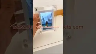 Acrylic Video Player Digital Photo Frame, 1GB, Type-C, Vertical Display, Gift.