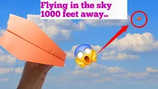 How to make a fast paper airplane 1000 Feet || Make a Realistic paper airplane.