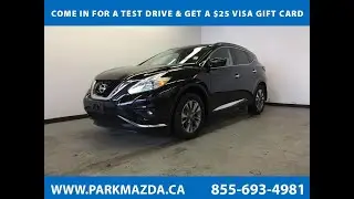 BLACK 2017 Nissan Murano  Review Sherwood Park Alberta - Park Mazda