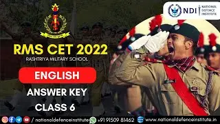 RMS English | Class 6 | RMS 2022 | RMS Answer Key | RMS Coaching | RMS Paper Solution