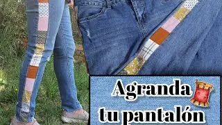 Idea de c&oacute;mo agrandar un pantal&oacute;n / Crea tu propia cinta 🪡