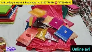 $12/-Chickpet Bangalore wholesale Blouse pieces/Petticoats/Shapewear/satin petticoat/readyblouse