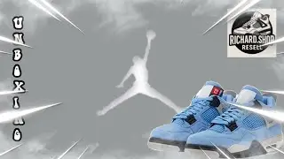 Unboxing Jordan 4 University Blue