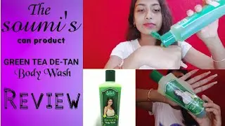 || The soumis products green tea de-tan body wash || review ||