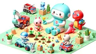 🌟🤖 Spark & Friends: A Silent Tale of Kindness, Empathy, and Helping Hearts 💖🚒