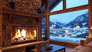 ASMR Wind & Fire Sounds (2+ Hours) | Deep Sleep Cabin Ambience