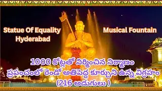 Mind-Blowing Musical Fountain at Statue Of Equality(SOE) Hyderabad! 🌊✨ Must-See Evening Show! #soe 