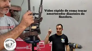V&iacute;deo r&aacute;pido de como trocar amortecedor dianteiro do Sandero .