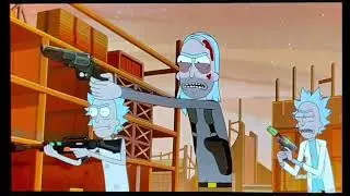 Rick and Morty homesteader Rick destroying the citadel to little earthquakes